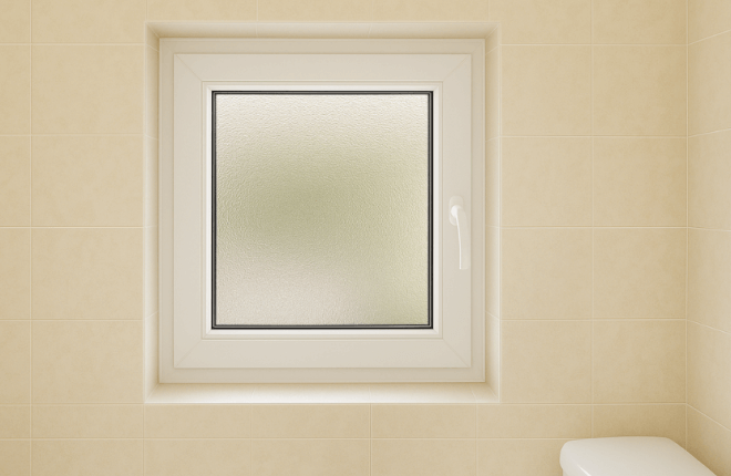 Fenêtre PVC salle de bain