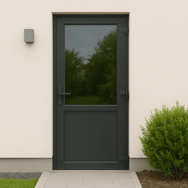 NG Habitats Porte de service alu semi-vitée square