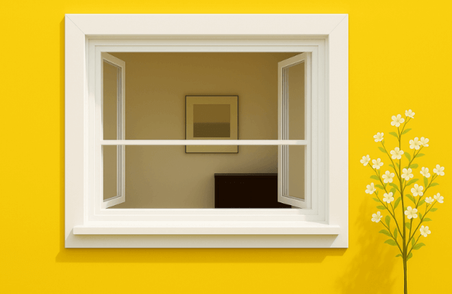 Fenêtre PVC avec moustiquaire intégrée