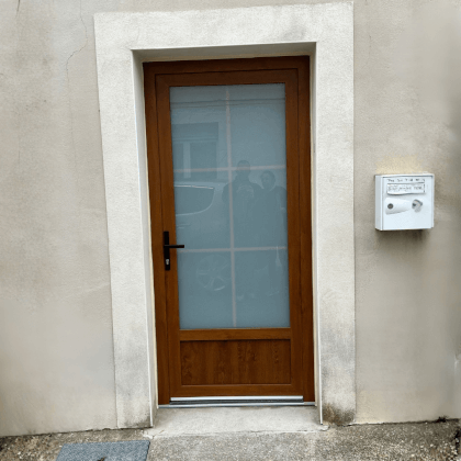 Porte Linear chene doré square