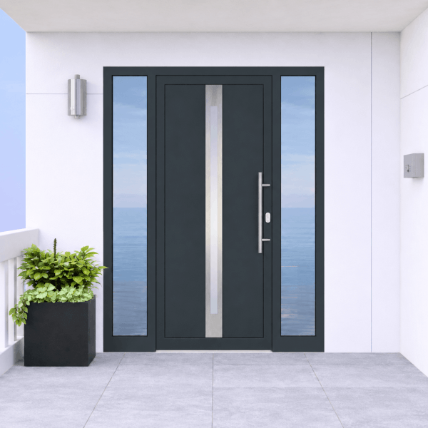 NG Habitats Porte d'entrée PVC BOTTICELLI avec 2 tierces - SQUARE