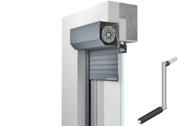 Volet roulant à manivelle sur mesure