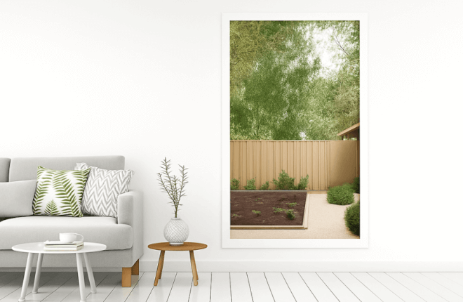 Fenêtre panoramique verticale blanche