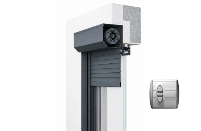 Volet roulant électrique sur mesure - gris anthracite