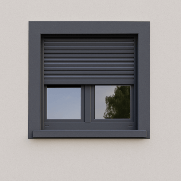 NG Habitats Fenêtre PVC avec volet roulant 7016 square