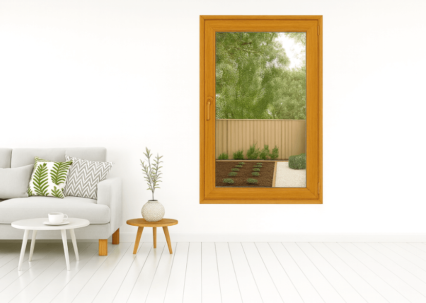 Fenêtre ALU imitation bois