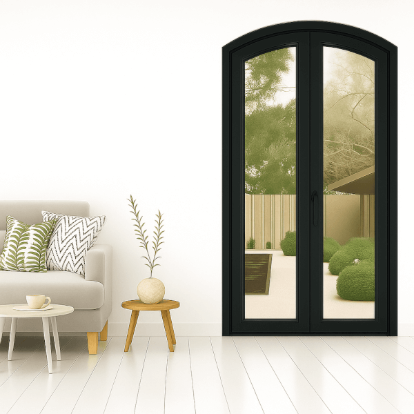 NG Habitats Porte-fenetre cintrée 2V 9005 square