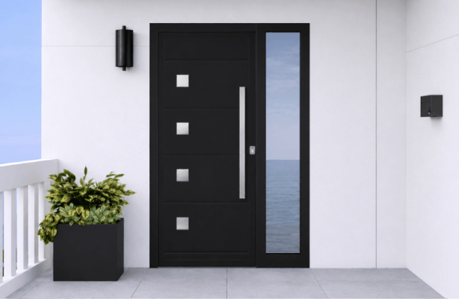 Porte dentrée ALU avec tierce - SEINE