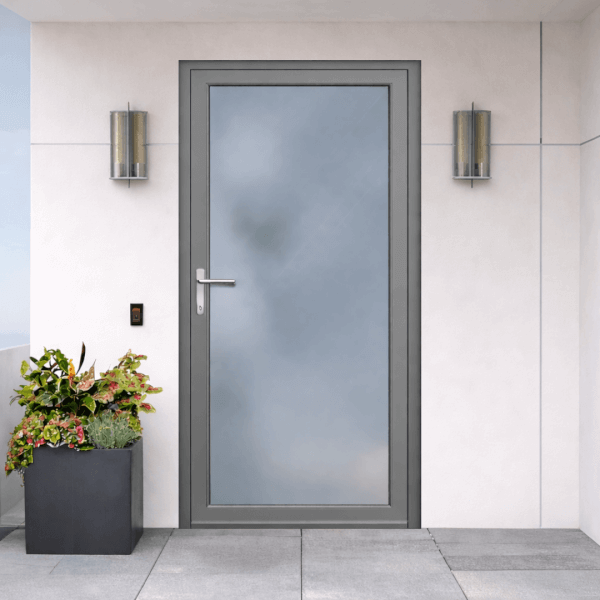 NG Habitats Porte d'entree ALU gris pierre RAL 7030 - Square
