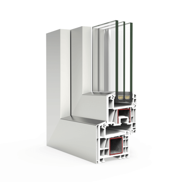 NG Habitats Fenêtre PVC-ALU triple vitrage square