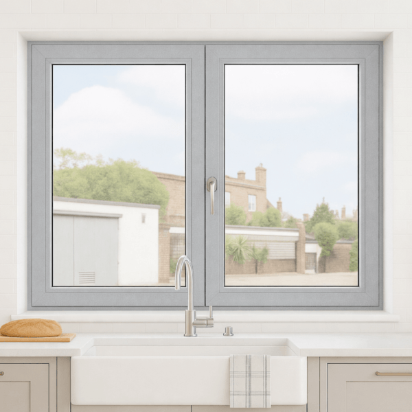 NG Habitats Fenêtre PVC Gris argent veiné RAL 7001 - SQ