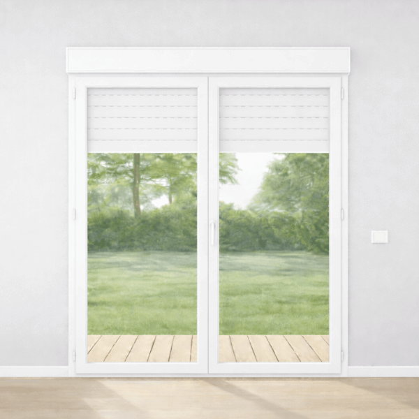 NG Habitats Porte fenêtre 2 vantaux 9016 - SQUARE