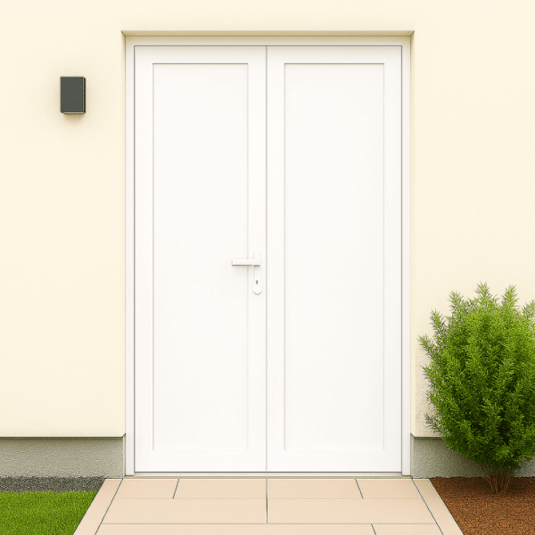 NG Habitats Porte double pleine PVC square