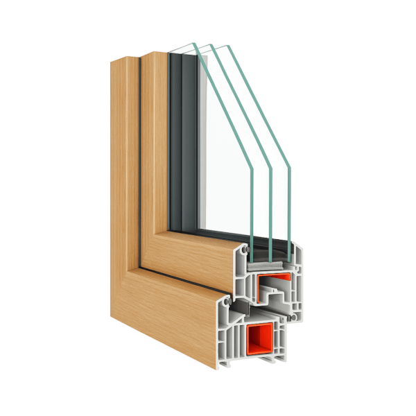 NG Habitats Fenêtre PVC turner oak malt square