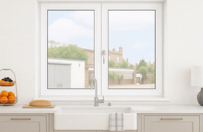 Fenêtre PVC Blanc veiné RAL 9016