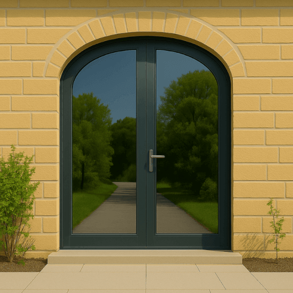 NG Habitats Porte cintrée ALU 2 vantaux square