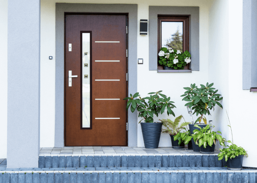 Porte ALU imitation bois