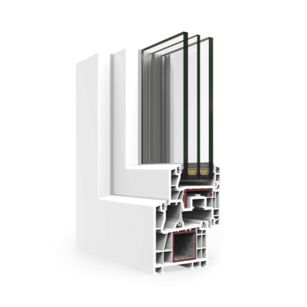 NG Habitats Fenêtre PVC triple vitrage square