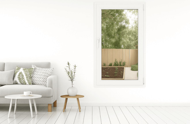 Fenêtre PVC blanche 1 vantail