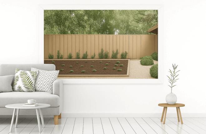 Fenêtre panoramique horizontale blanche