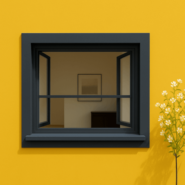 NG Habitats Fenetre anthracite avec moustiquaire integrée square