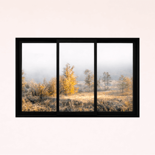 NG Habitats Fenêtre coulissante 3 vantaux 9005 SQUARE