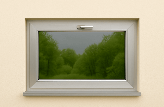 Fenêtre abattant PVC-ALU