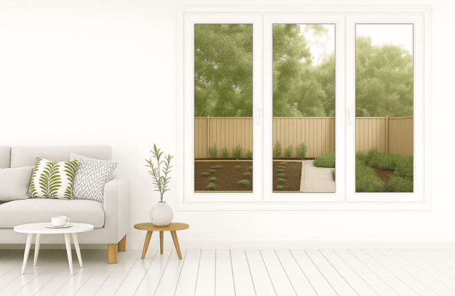 Fenêtre ALU blanche 3 vantaux