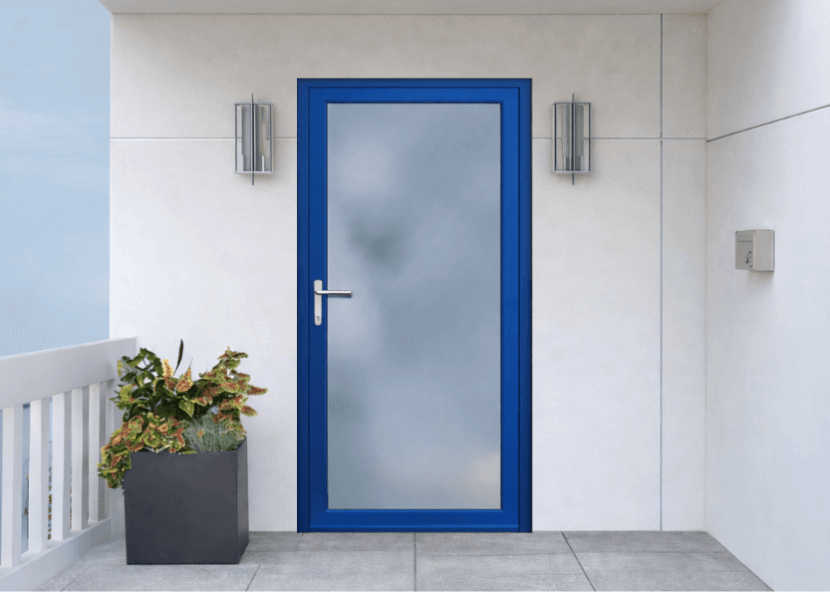 Porte dentrée ALU couleur RAL