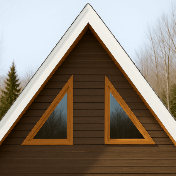 NG Habitats Fenêtre triangle rectangle bois square