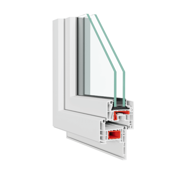 NG Habitats Fenêtre PVC rénovation double vitrage square