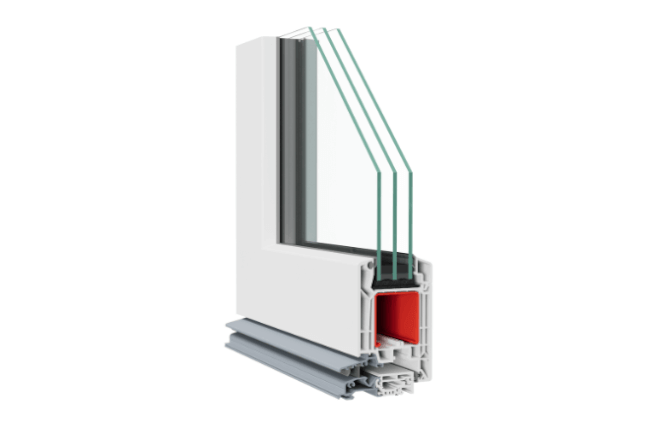 Porte PVC triple vitrage
