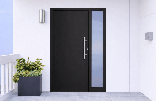 Porte ALU tiercée pleine - LONDRES