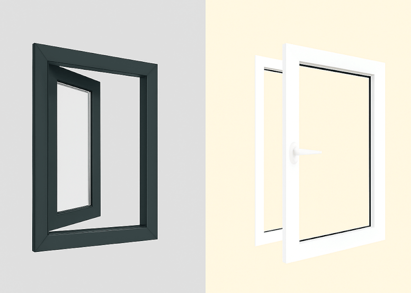 Fenêtre PVC bicolore