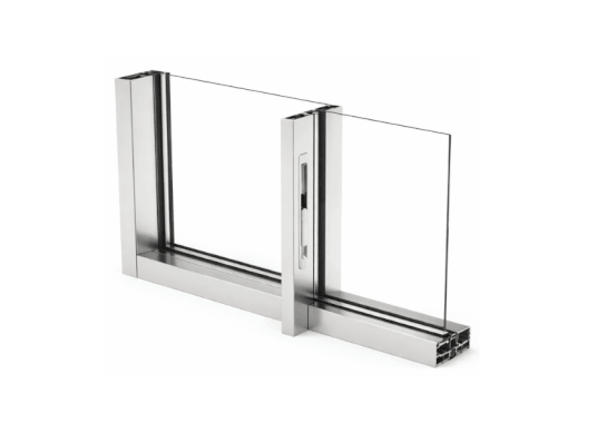 Baie coulissante simple vitrage