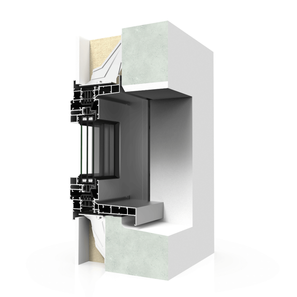 Dormant fenêtre alu monobloc