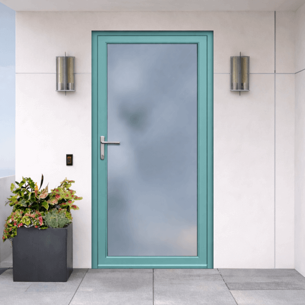 NG Habitats Porte d'entree ALU vert clair RAL 6027 - Square