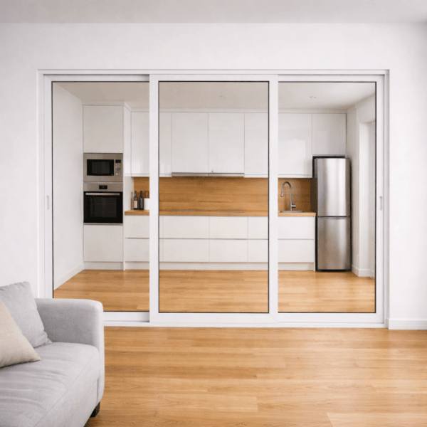 NG Habitats Baie coulissante d'intérieur 3 vantaux - SQUARE