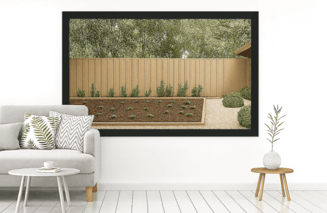 Fenêtre panoramique horizontale noire