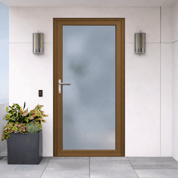 NG Habitats Porte d'entree ALU brun argile RAL 8003 - Square