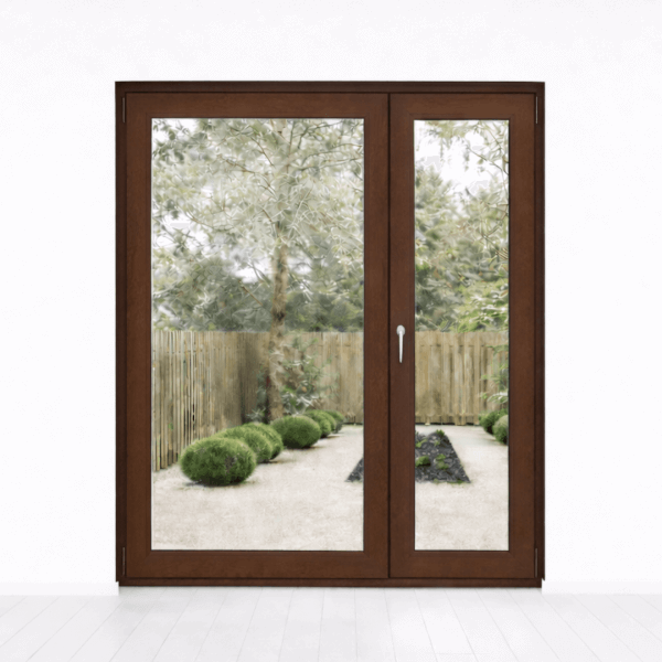 NG Habitats Porte-fenêtre tiercée noyer square