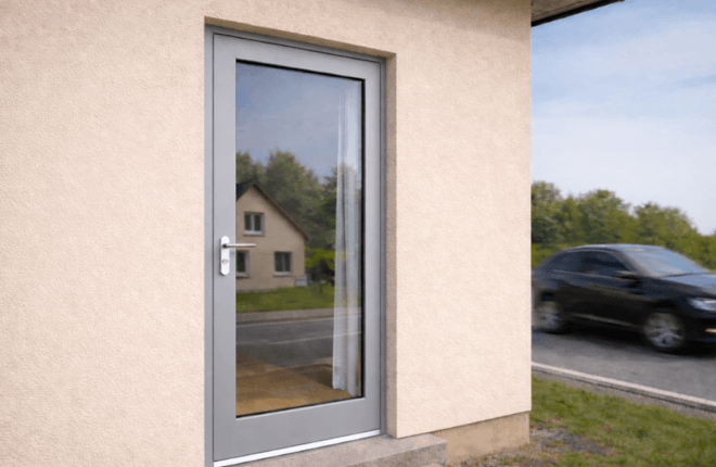 Porte PVC-ALU anti bruit