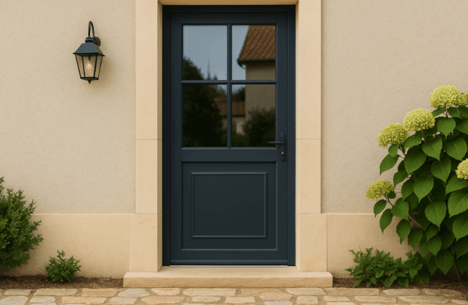 Porte ALU avec croissillons