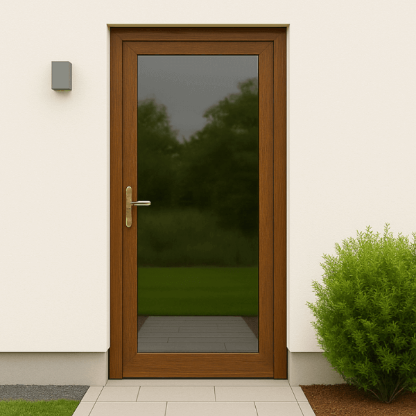 NG Habitats Porte d'entrée vitrée bois square