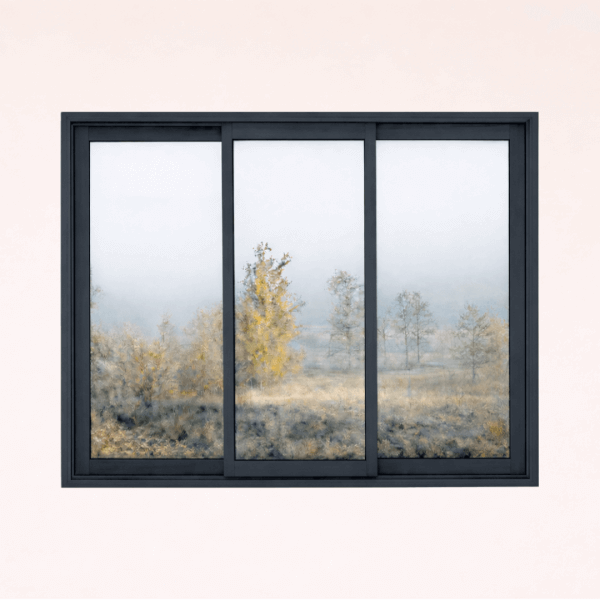 NG Habitats Fenêtre coulissante 3 vantaux 7016 SQUARE