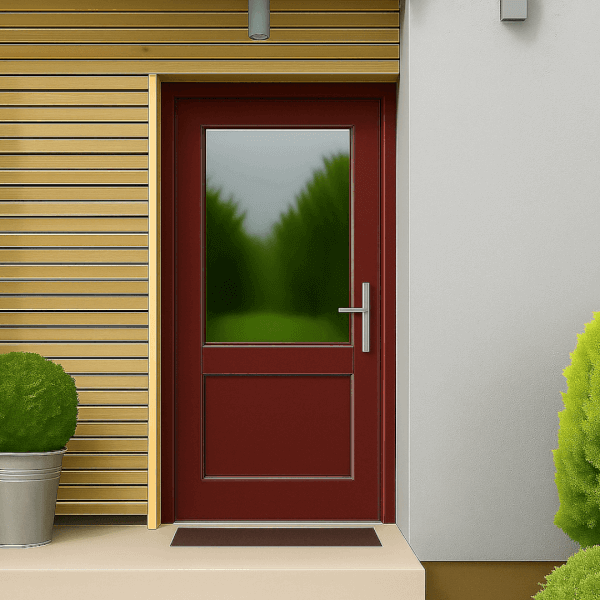 NG Habitats Porte d'entrée PVC rouge vin square