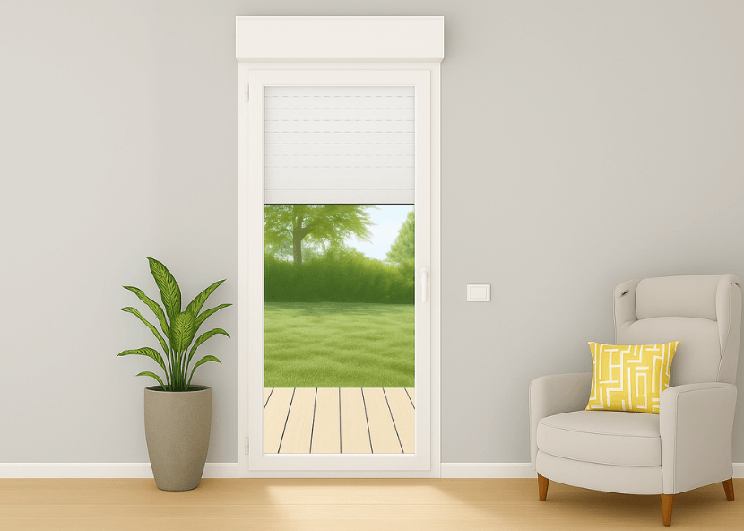 Portes-fenêtres PVC avec volet roulant