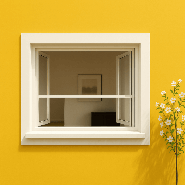 NG Habitats Fenetre blanche avec moustiquaire intégrée square