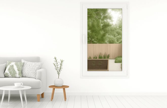 Fenêtre ALU blanche 1 vantail