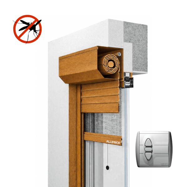 NG Habitats Volet roulant smart moustiquaire square chêne